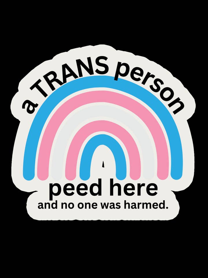 Klistermärke: En transperson har kissat här för wholesale av Kennidi Co.