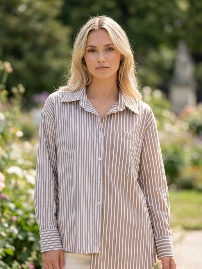 Chemise à rayures décontractée pour la vente par VICTORIA&ISAAC