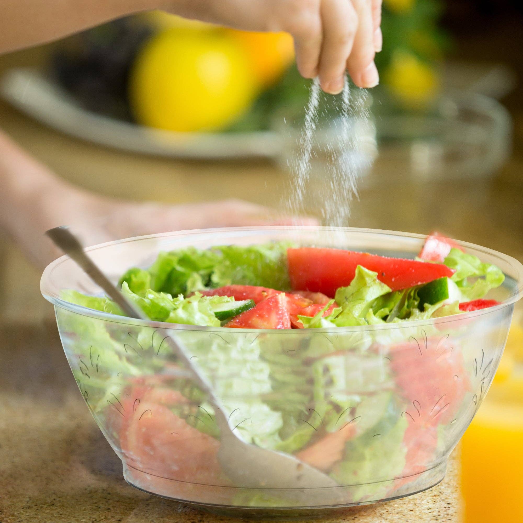 Smarty had a Party - Wholesale Disposable Plate - 6 oz. Clear Floral Round Plastic Dessert Bowls - 240 pcs8