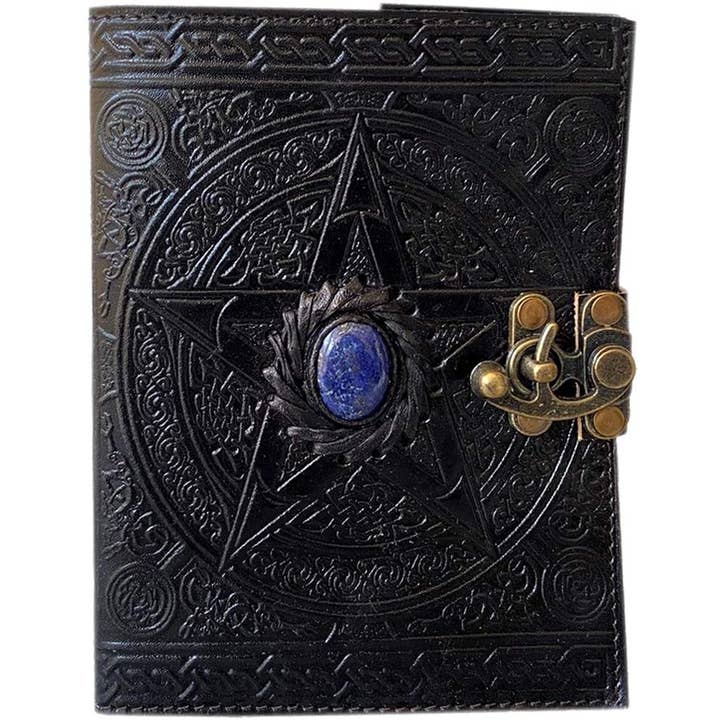 Mitansh handicrafts – wholesale Journal/diary – Vintage Celtic Witch Stone Leather Journal Grimoire