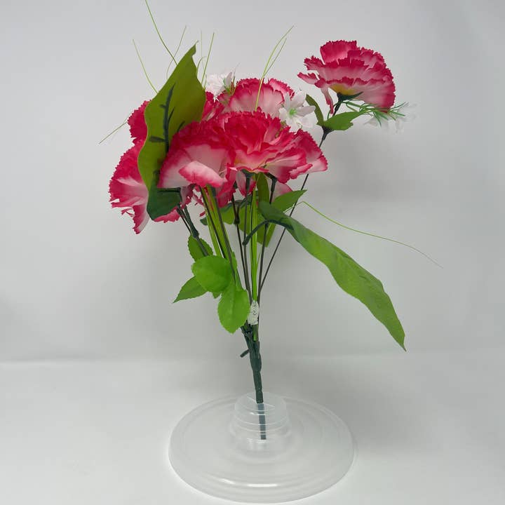 USA HomeMax - Wholesale Artificial flowers - 10pc Carnation Plastic Flowers Assorted Colors1