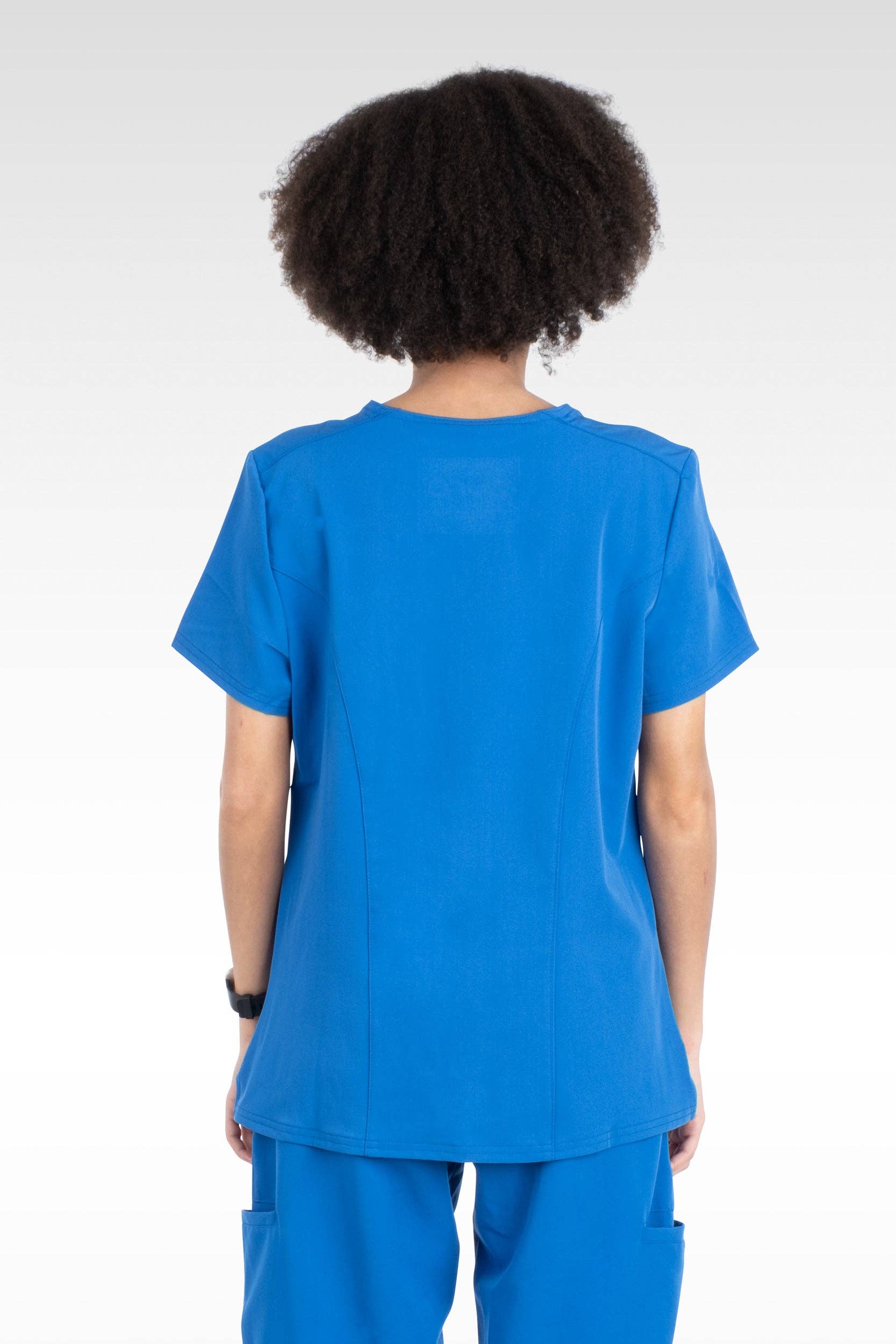 Aura Naturale – wholesale Healthcare uniform – Women's – Coral Women Mock Wrap with 6 Pockets Scrubs Top (94003)26