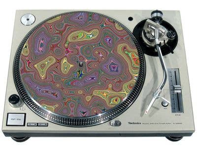 Phatmatz – wholesale Musiktillbehör – Slipmat 12"/ 7" för skivspelare - Psychedelic Mardröm3