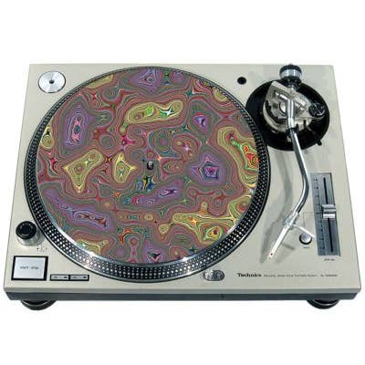 Phatmatz – wholesale Musiktillbehör – Slipmat 12"/ 7" för skivspelare - Psychedelic Mardröm3