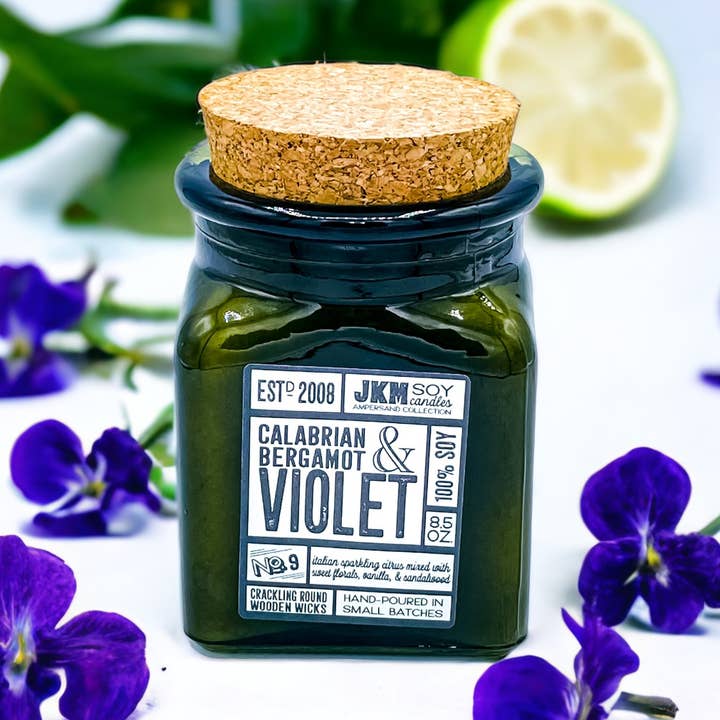 #9 Calabrian Bergamot & Violet - Ampersand Collection for wholesale by JKM Soy Candles
