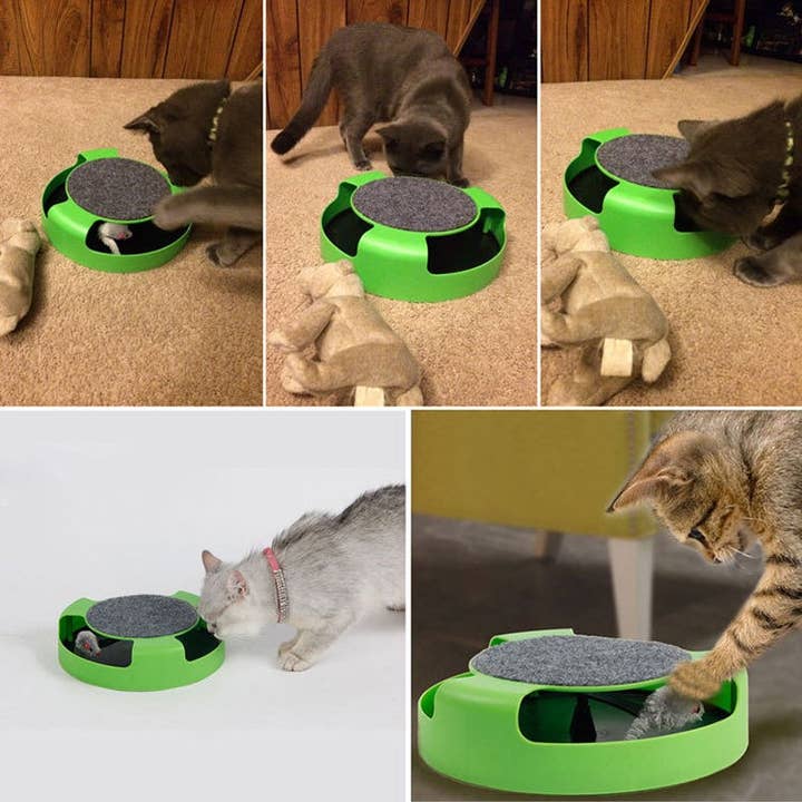 VIGOR - Wholesale Pet Toy - Cat - All cats Interactive Cat Tunnel Toy Moving Mouse Rotating Sm
