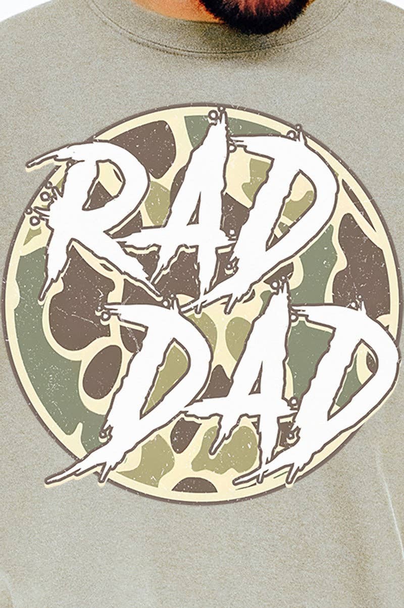 Wholesale Accessory Market - Wholesale Screen Printed T-Shirt - Men's - Camo Rad Dad Comfort Colors Adult Ring-Spun Cotton Tee3