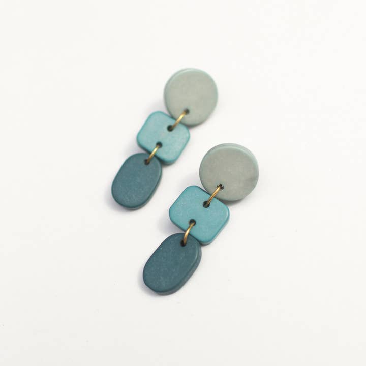 Rover & Kin - Wholesale Hangende/ronde oorbellen - Ombré Clay oorbellen9