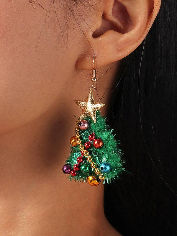 Christmas Tree Earrings Accessories for wholesale by VividLux