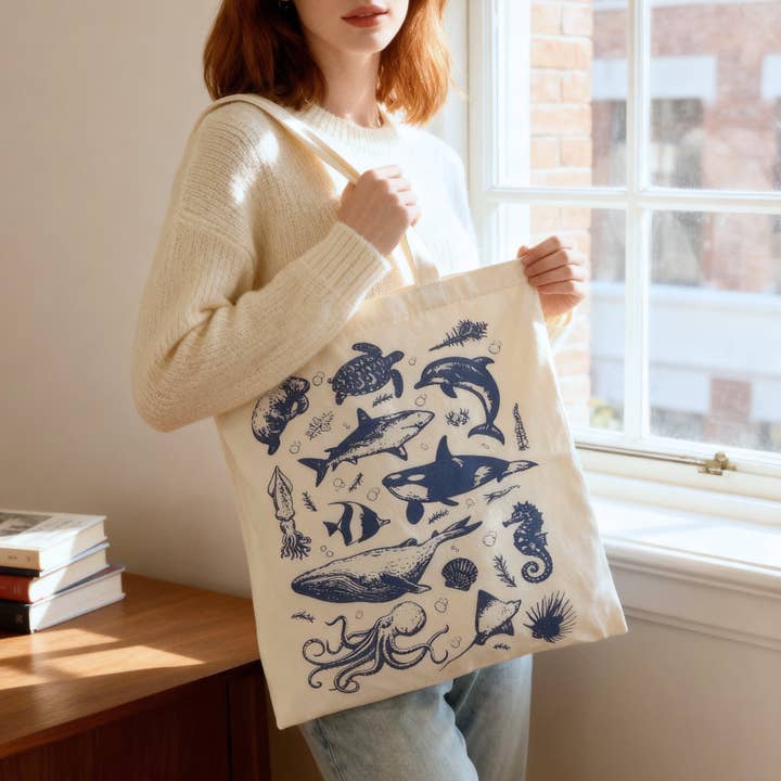 Wrapables.com - Wholesale Tote Bag - Women's - Wrapables Zippered Canvas Reusable Tote Bag34