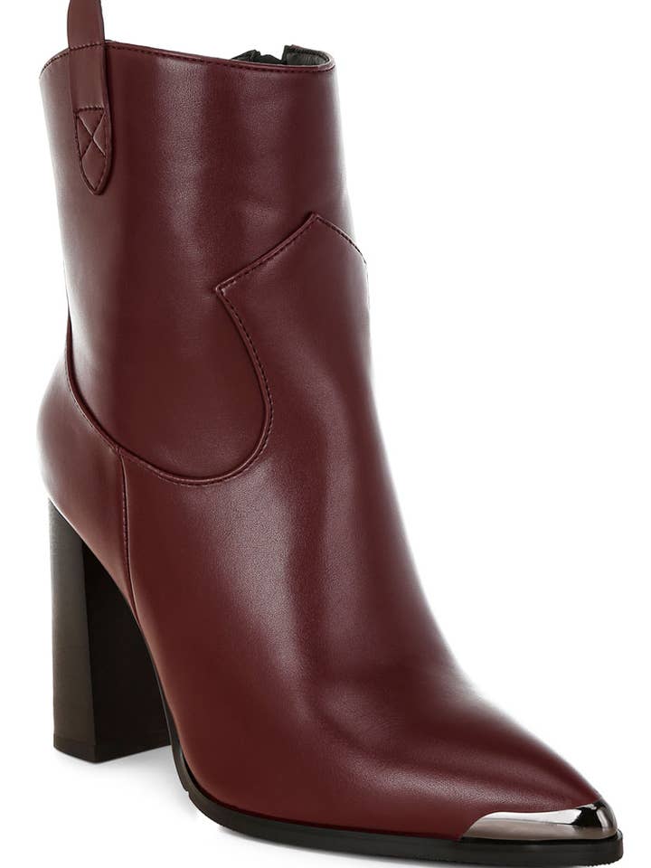 Rag Company - Wholesale Booties - Women's - Hatter Pointed Toe Faux Leather Boots1