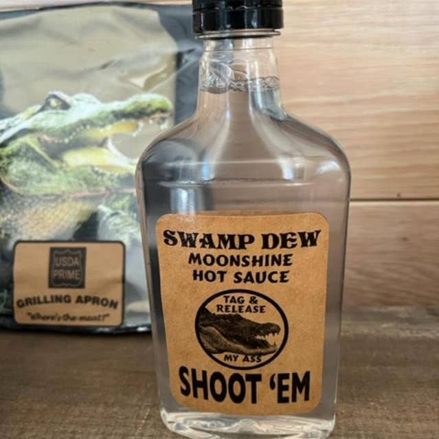 Fairhope Favorites, Inc. - Wholesale Hot Sauce - Swamp Dew Moonshine Hot Sauce Large - Original