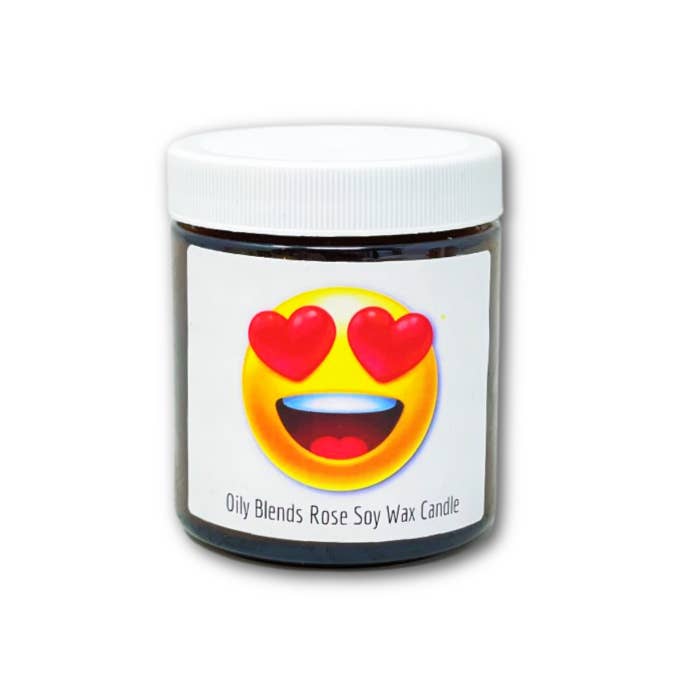 Oily Blends - Wholesale Jar/Filled Candle - Emoji Candles Made with Soy Wax1
