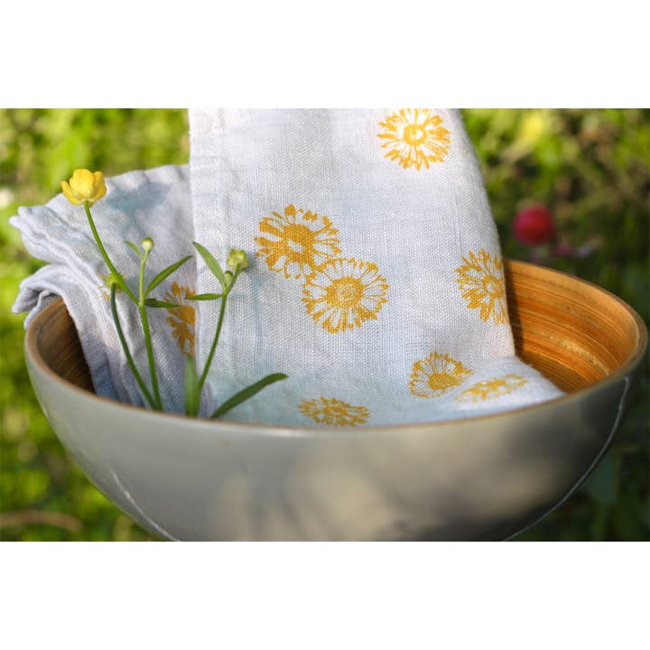 Tovagliolo lino margherita per la vendita all'ingrosso da parte di Frohstoff Meike Marie Buchholz