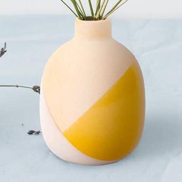 Truu Design - Wholesale Vase - Truu Design Dipped Glaze Bud Vase, 3"D x 4"H0