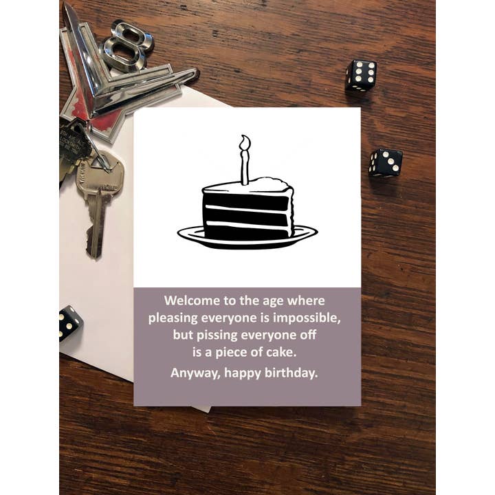 Blue Spark Card Co - Wholesale Birthday Card - Birthday Card | Funny Birthday Cards | Happy Bday | Cake