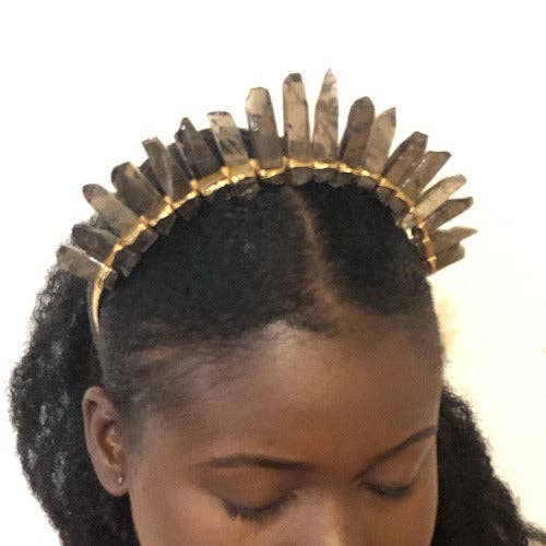 WHOLIFECO - Wholesale Tiara – Women’s - Raw Crystal crown - Gemstone Tiara for bride1