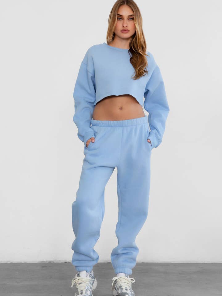 TICTOC - Wholesale Sweatshirt - Women's - MOMA Plush Fleece Lounge Crew Neck Pullover Sweatshirt7