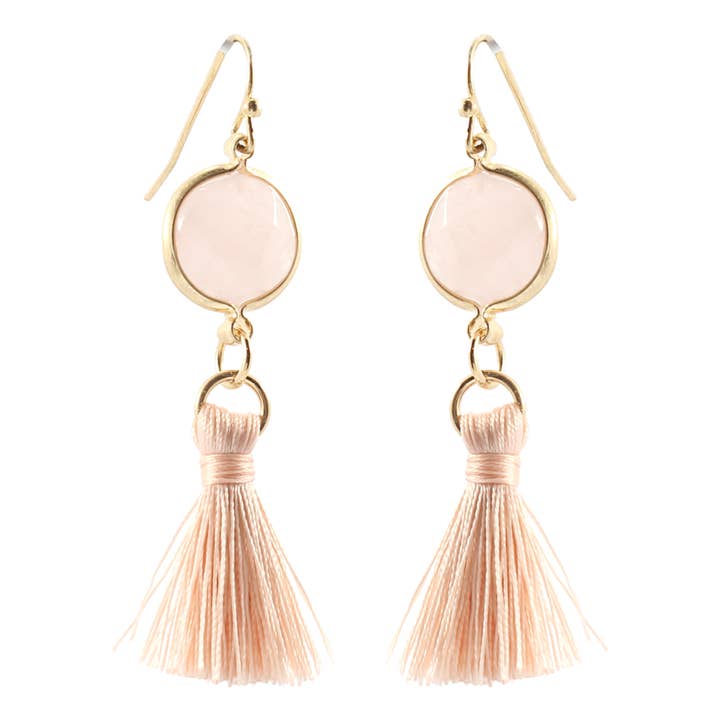 Oorbellen - Blush Short Tassel voor wholesale door Flirt Jewelry