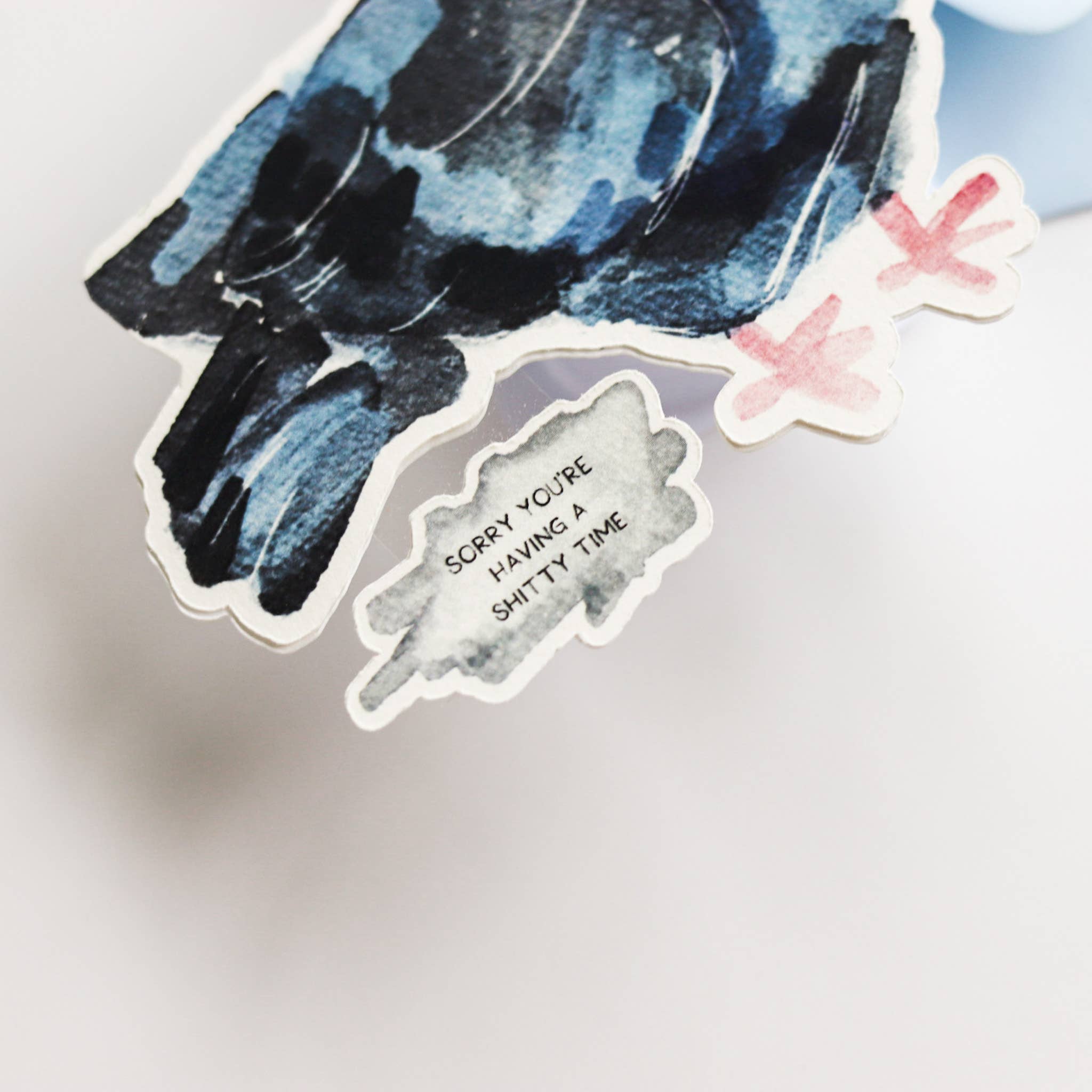 Ashley Frye Studio - Vente Carte de vœux classique - C'est une heure merdique2