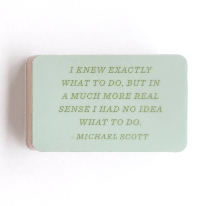 I Knew Exactly What To Do Decal Sticker for wholesale by Studio Calico