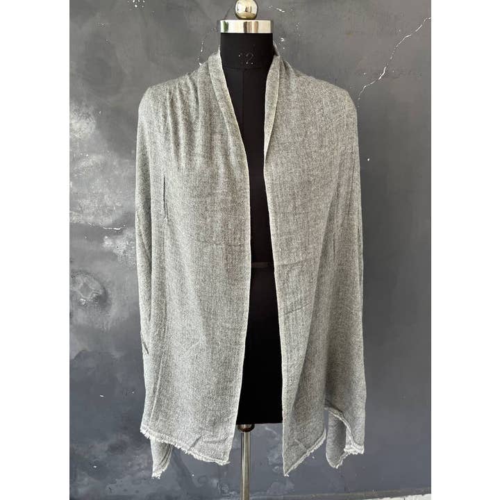 Bhawana Handicrafts - Wholesale Sjaal - Dames - Sjaal Sjaal van wol en zijde, bruiloftssjaal, handgeweven stola