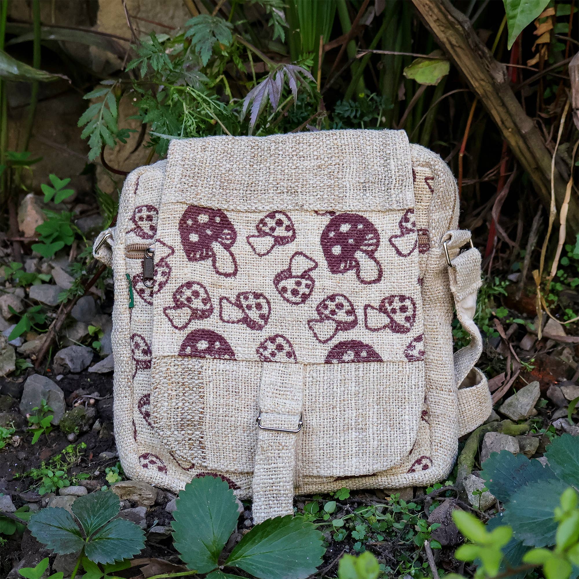 Fwosi - Wholesale Schouderbanden voor tas - Uniseks - Hennep bedrukte tassen zijn een geweldige milieuvriendelijke optie om te dragen.2