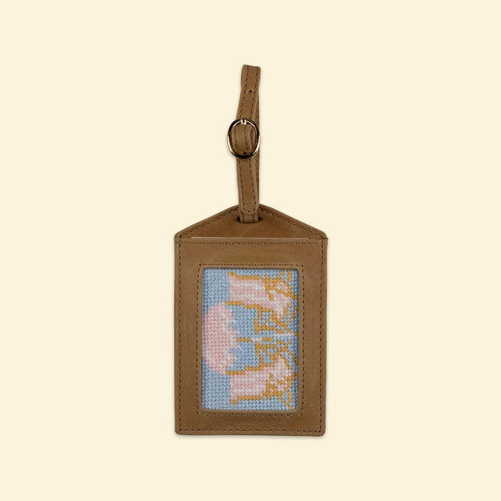 Happy Stitching - Wholesale DIY Craft Kit - Beach Bliss Luggage Tag Kit: All-In-One, Self Finishing Needlepoint Kit