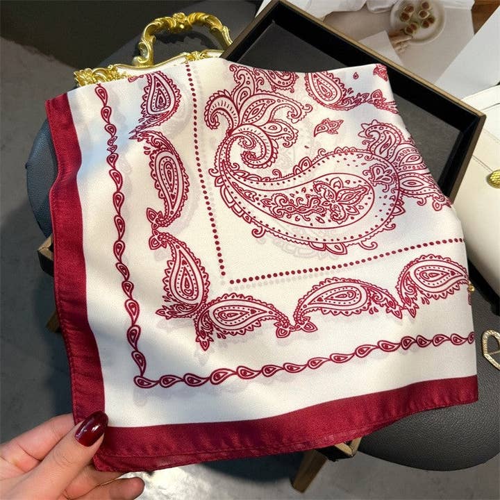 OceanusSwim – wholesale Scarf – Women's – Fashion Print Square Scarf3