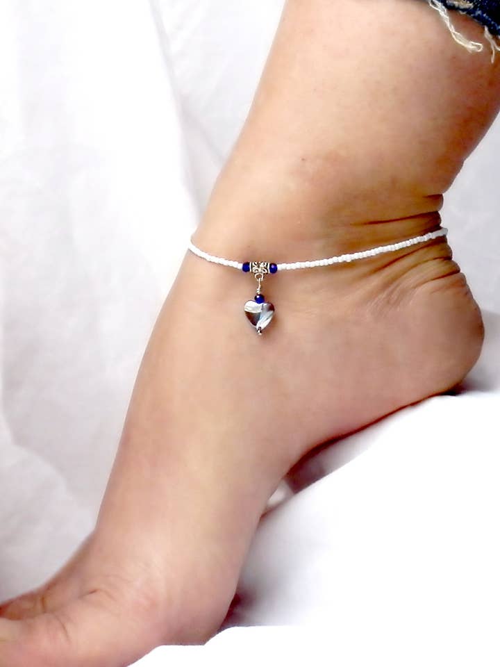 Ankle Bracelet Heart Anklet Love Jewelry Romantic Jewelry for wholesale by AnkletAllure