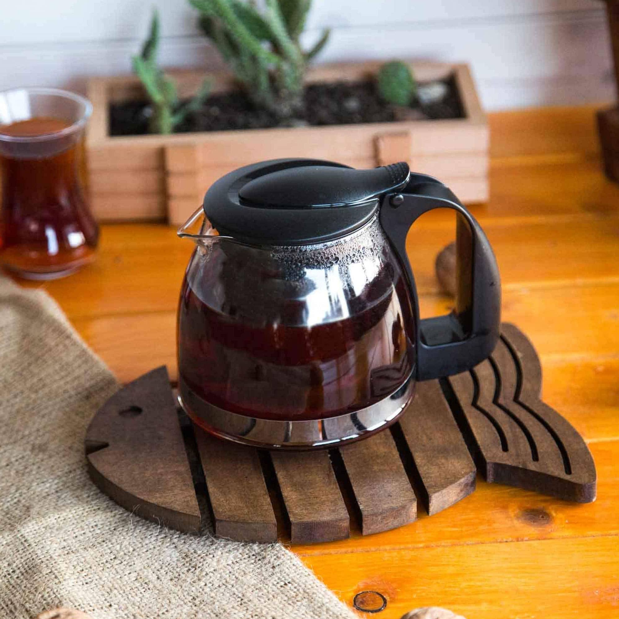 Joy Kitchen - Vendita all'ingrosso Taglieri - Sottopentola in legno a forma di pesce | Proteggi piano di lavoro3