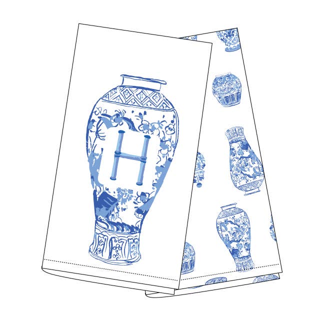 8 Oak Lane – Engroshandel Viskestykke – Ginger Jar Initial køkkenhåndklædesæt6