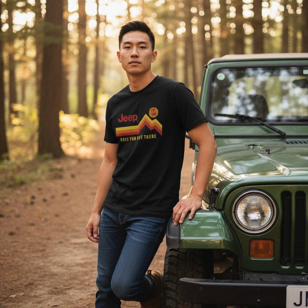 Noir Jeep® Homme Amusez-vous Là-bas Vintage - Noir en vente sur Faire1