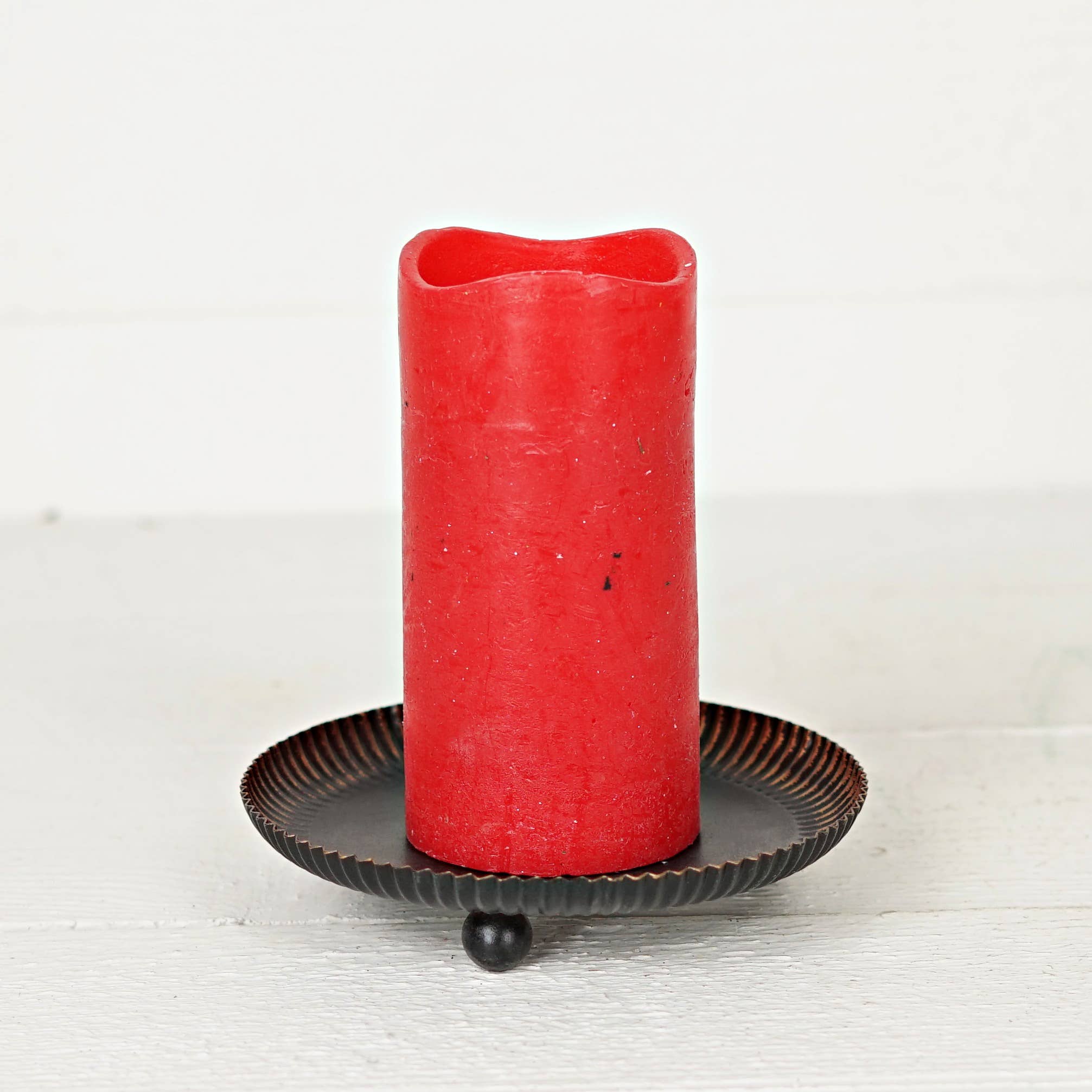 Impressive Enterprises, Inc. - Wholesale Candle Holder - 570761- Black and Gold Metal Raised Tart Pan-6"D x 1.25"H3