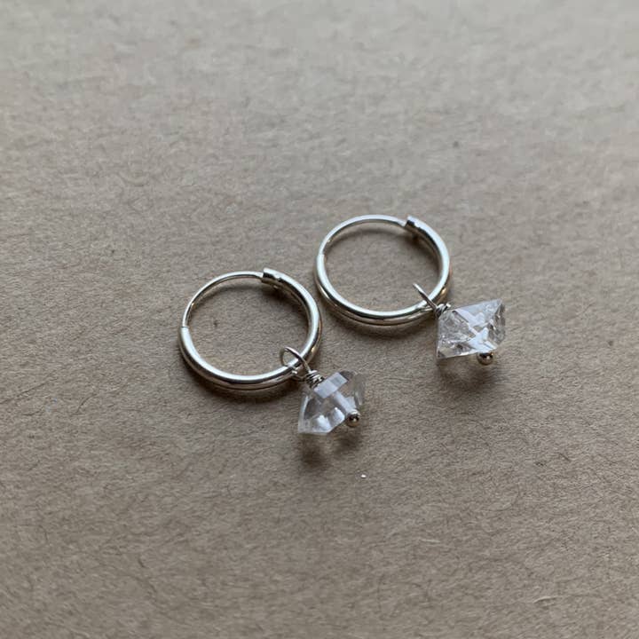 Herkimer Diamantbøjler | Sølv for engroshandel hos Naked Sage