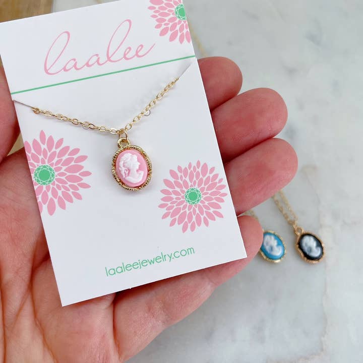 Laalee Jewelry – Großhandel Kette mit Anhänger/Charm – Kamee-Halskette aus Gold, Kamee-Schmuck mit Anhänger3