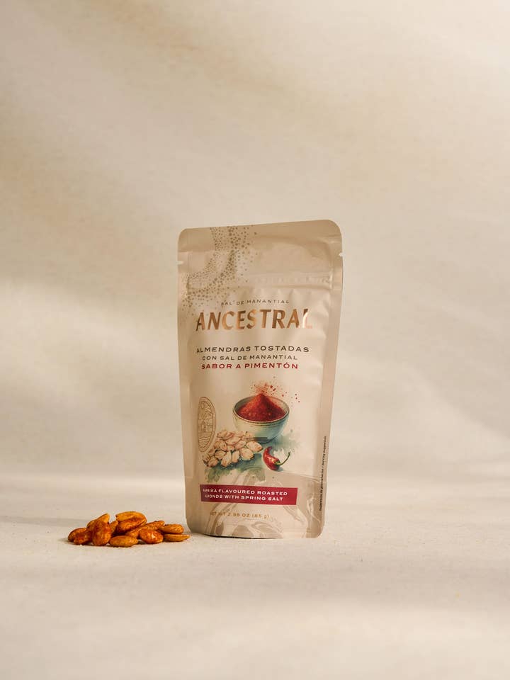 Amande grillée saveur Paprika de la Vera pour la vente par Sal de manantial Ancestral