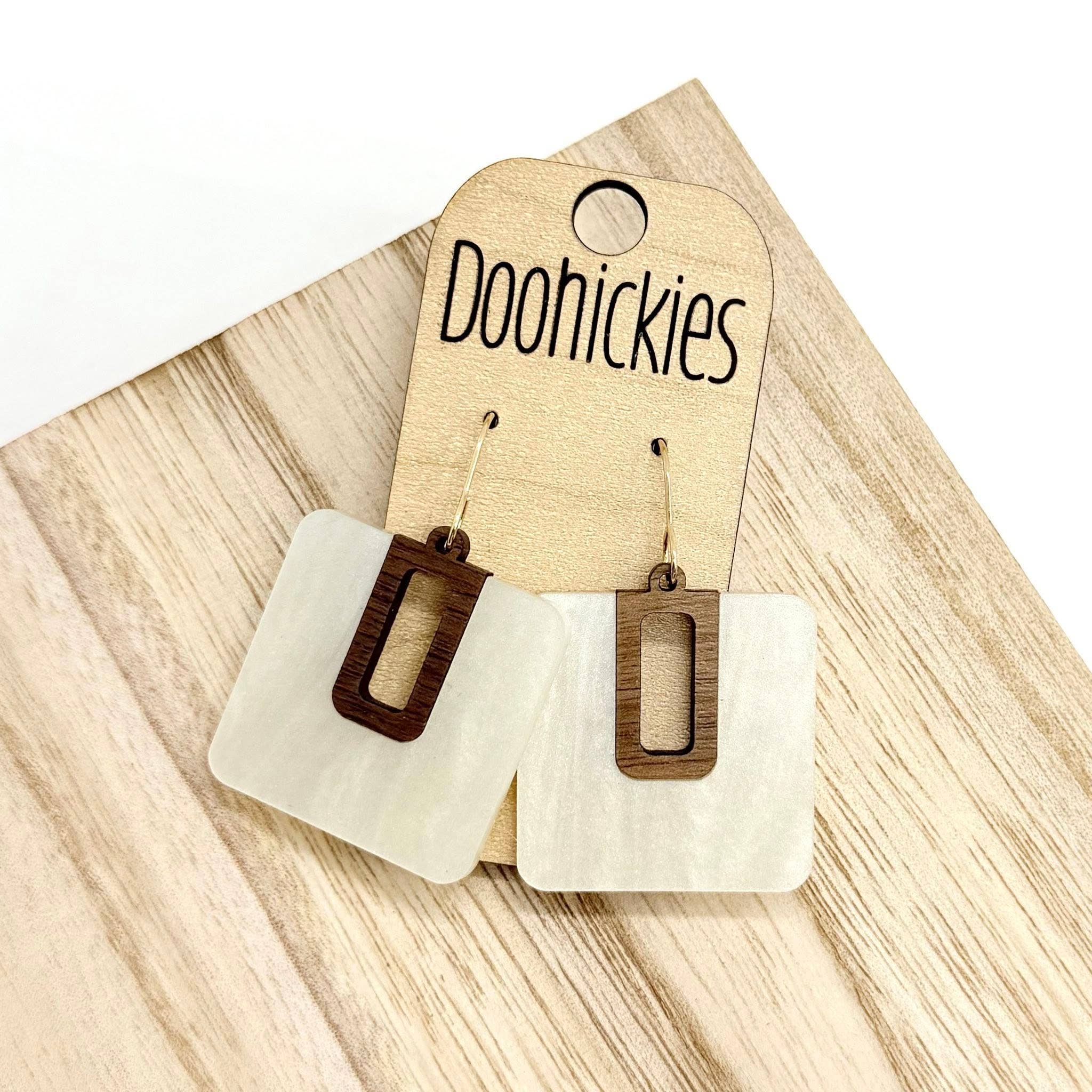Doohickies - Wholesale Hangende/ronde oorbellen - Fall-la-la-la Bellas - Herfst Acryl Oorbellen0