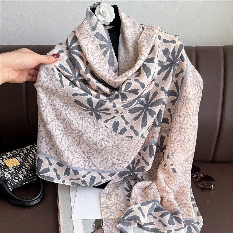Mirazshoes WholeSale - Wholesale Scarf - Women's - Thin Printed Small Handkerchief1