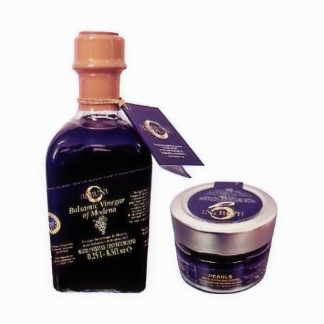 Gourmet Aged Balsamic Vinegar Set with Modena IGP & Pearls for wholesale by BABUNI Gourmet & Specialties