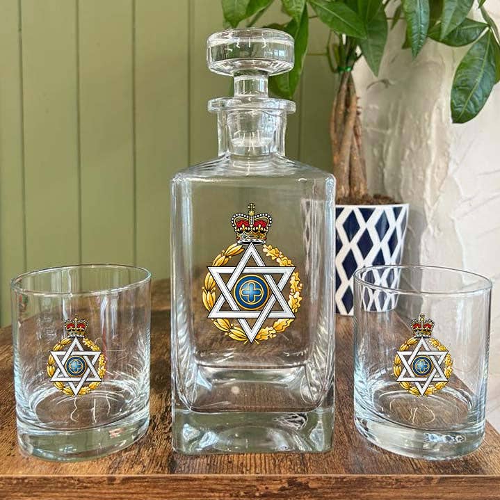 Royal Army Chaplains' Department Jewish - Decanter for wholesale by Thecraftyblackdog