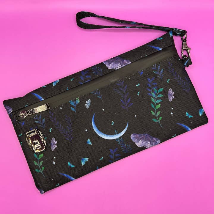 High Dreams - Wholesale Pouch - Women's - Smell Proof Bag with Lock Butterfly & Moon design