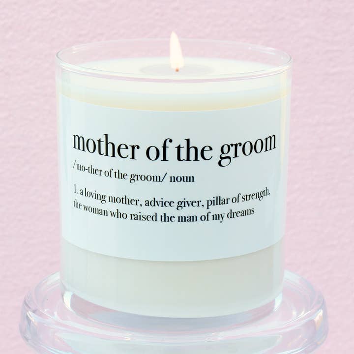 Mother of the Groom Definition Soy Candle for wholesale by Aria Bella Candles