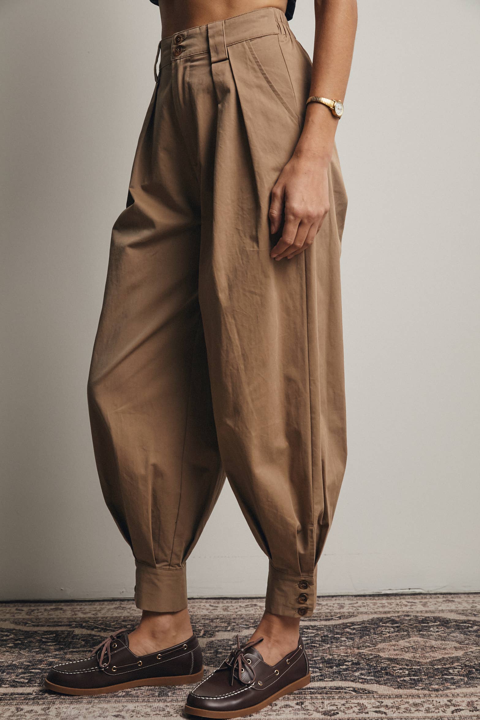 Forte - Vendita all'ingrosso Pantalone - Donna - Pantaloni affusolati con polsino plissettato FP000213