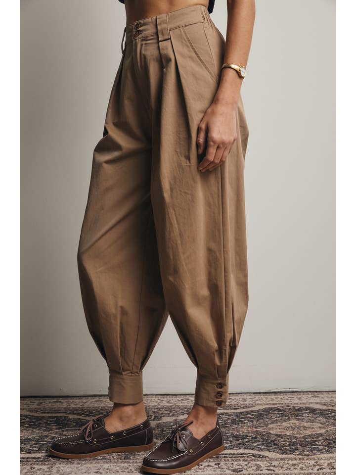 Forte - Vendita all'ingrosso Pantalone - Donna - Pantaloni affusolati con polsino plissettato FP000213