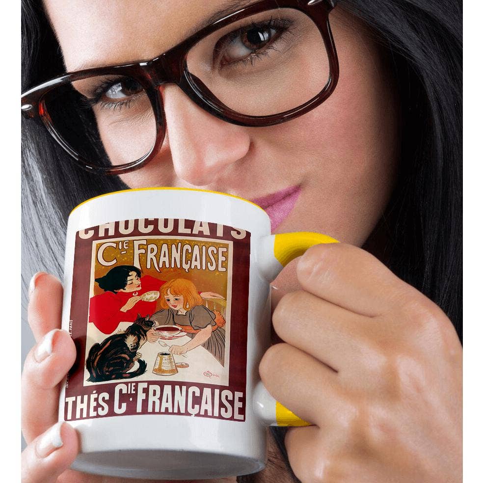 3dRose - Wholesale Coffee Mug - 3dRose, Vintage Cie Francaise chocolats Chocolate Advertising Poster, Mug1