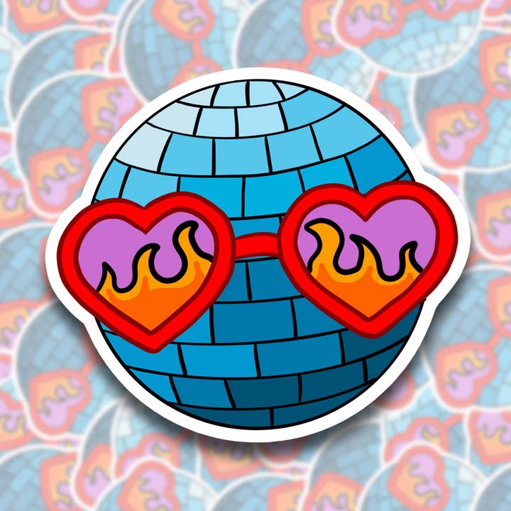 Disco Ball Die Cut Sticker (Clearance) for wholesale by BOBBYK