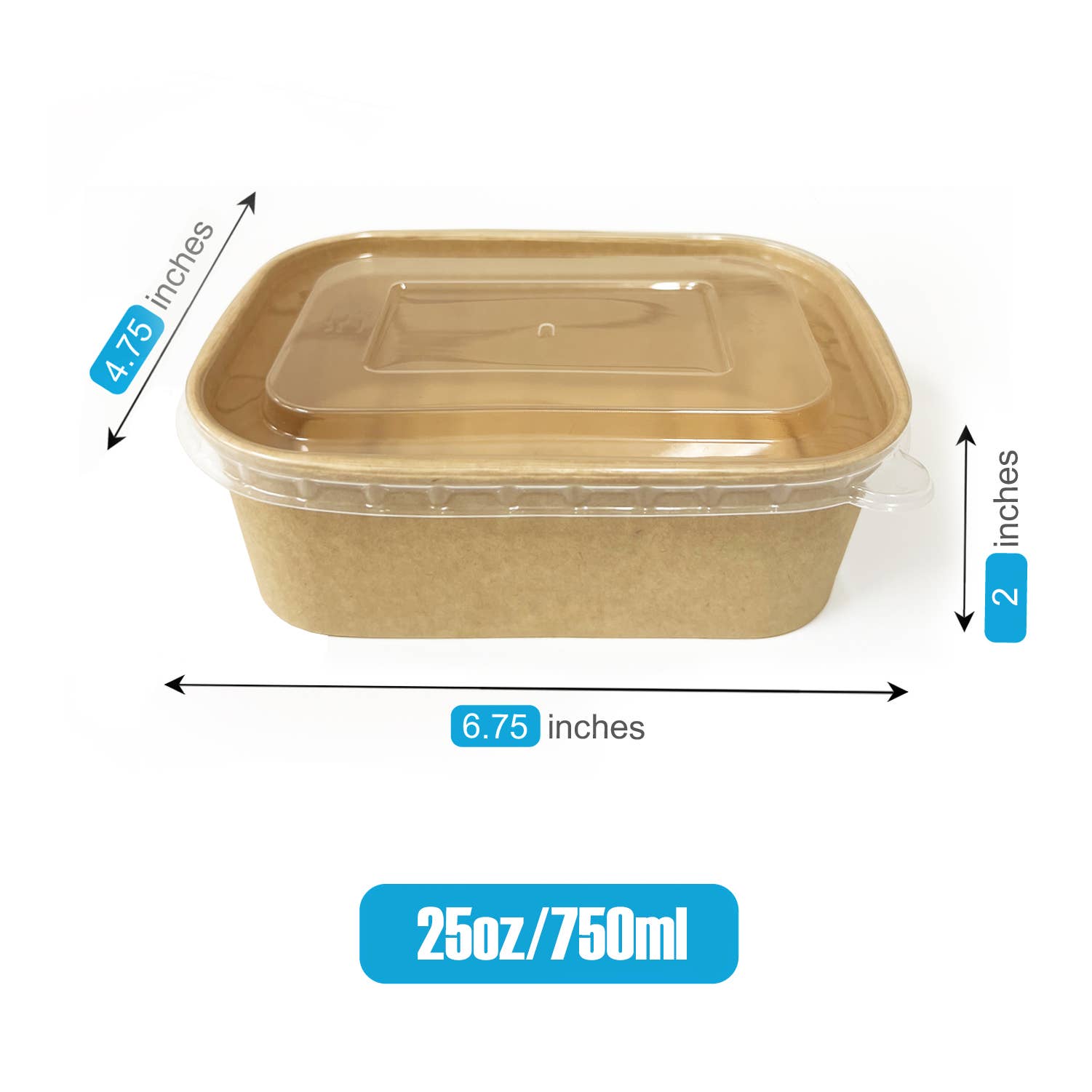Kis Paper - Wholesale Food Storage Container - Kraft Paper Food Container with PP or Paper Lid3
