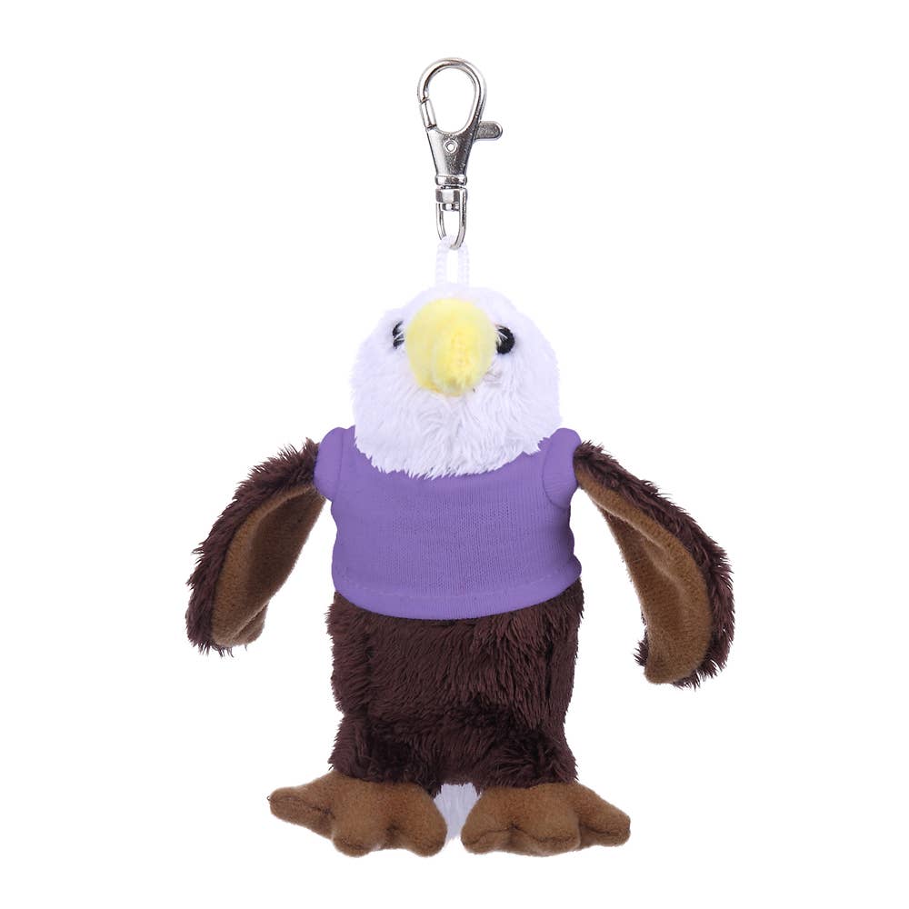 Plushland - Vendita all'ingrosso Portachiavi - Unisex - Portachiavi da 4" - Aquila con camicia personalizzata8