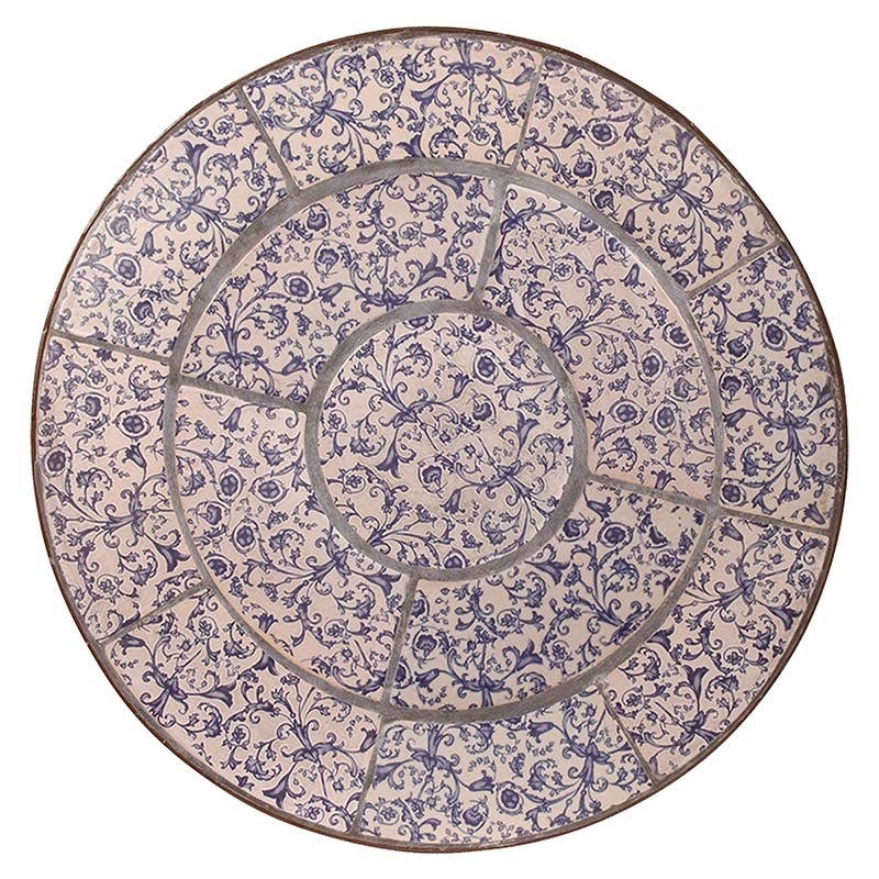 Esschert Design USA - Vente Table de terrasse - Table de bistrot en céramique vieillie1